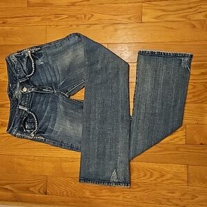Seven Embroidered Boot Cut Jeans